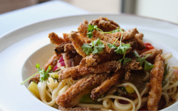 Crispy Chilli Pork Stir Fry