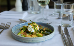 No. 82 Poached Egg and Asparagus Starter