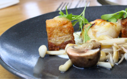 Mulberry Restaurant  Pork Belly and Scallops