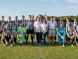 Heacham FC with Heacham Manor management team