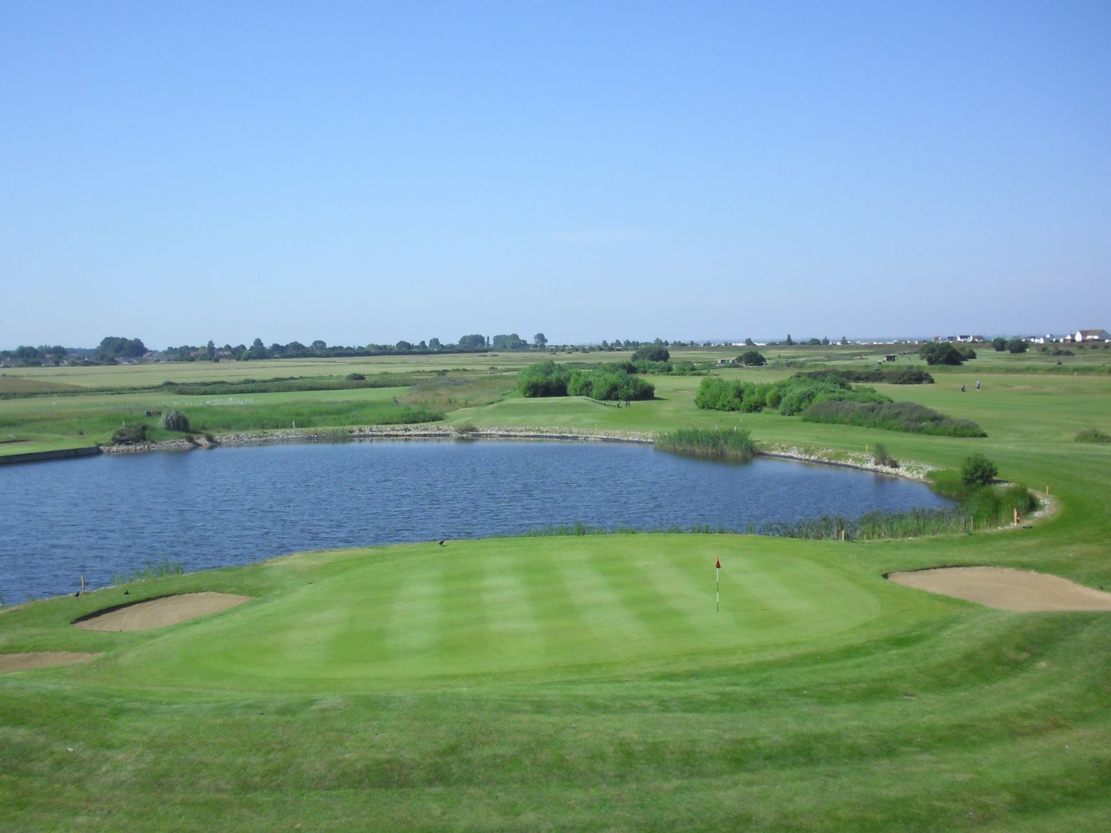 Ariel view of the 7th Hole at Heacham Manor Golf Club