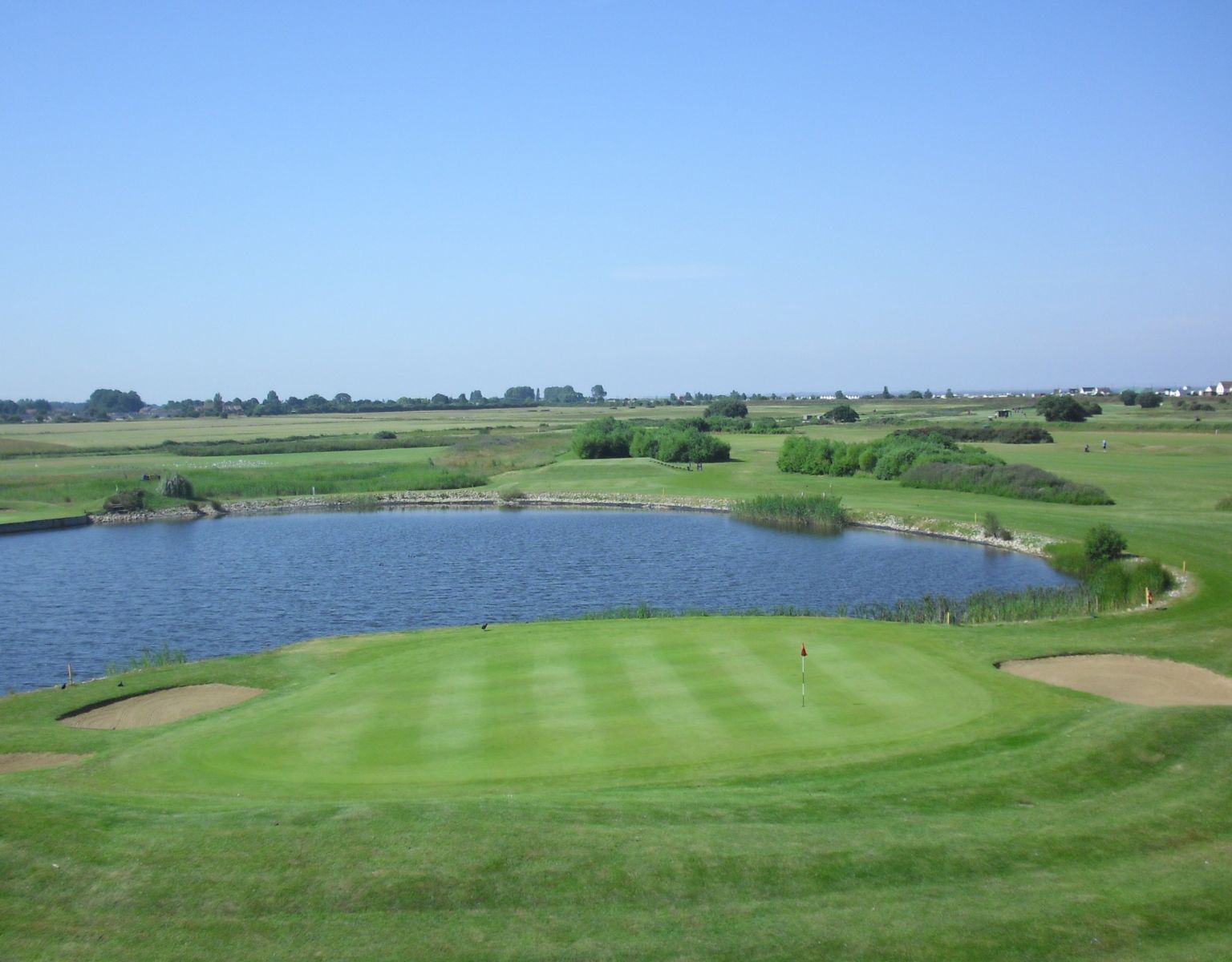 Ariel view of the 7th Hole at Heacham Manor Golf Club
