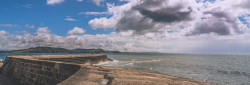 Lyme Regis sea wall.