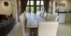 The dining area of The Milking Parlour.