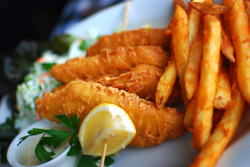 Fish and chips.