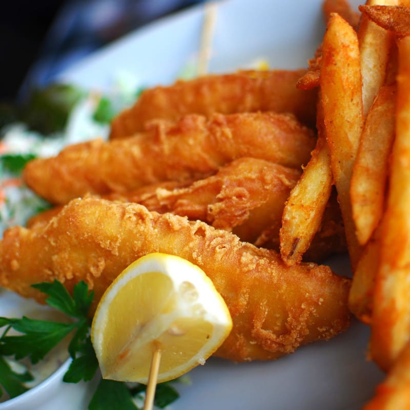 Fish and chips.