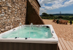 The Wagon Shed hot tub