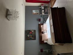 Country King Bedroom with sunlight