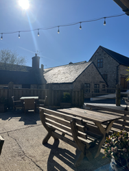 Outdoor bar area