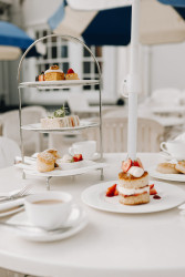 Afternoon tea on terrace