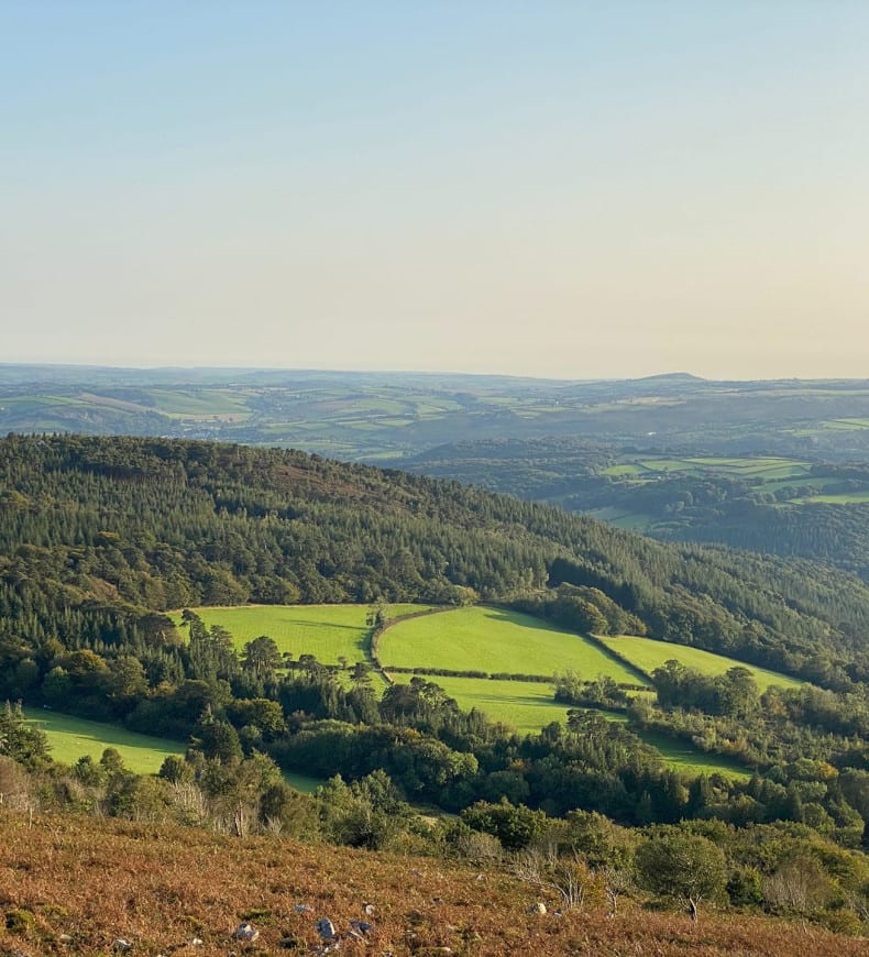 View over Dartmoor