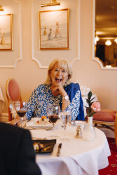 Guest in dining room
