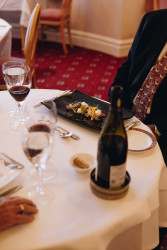 Guest in dining room