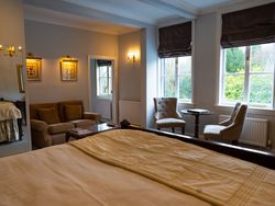 Bed looking out to the gardens