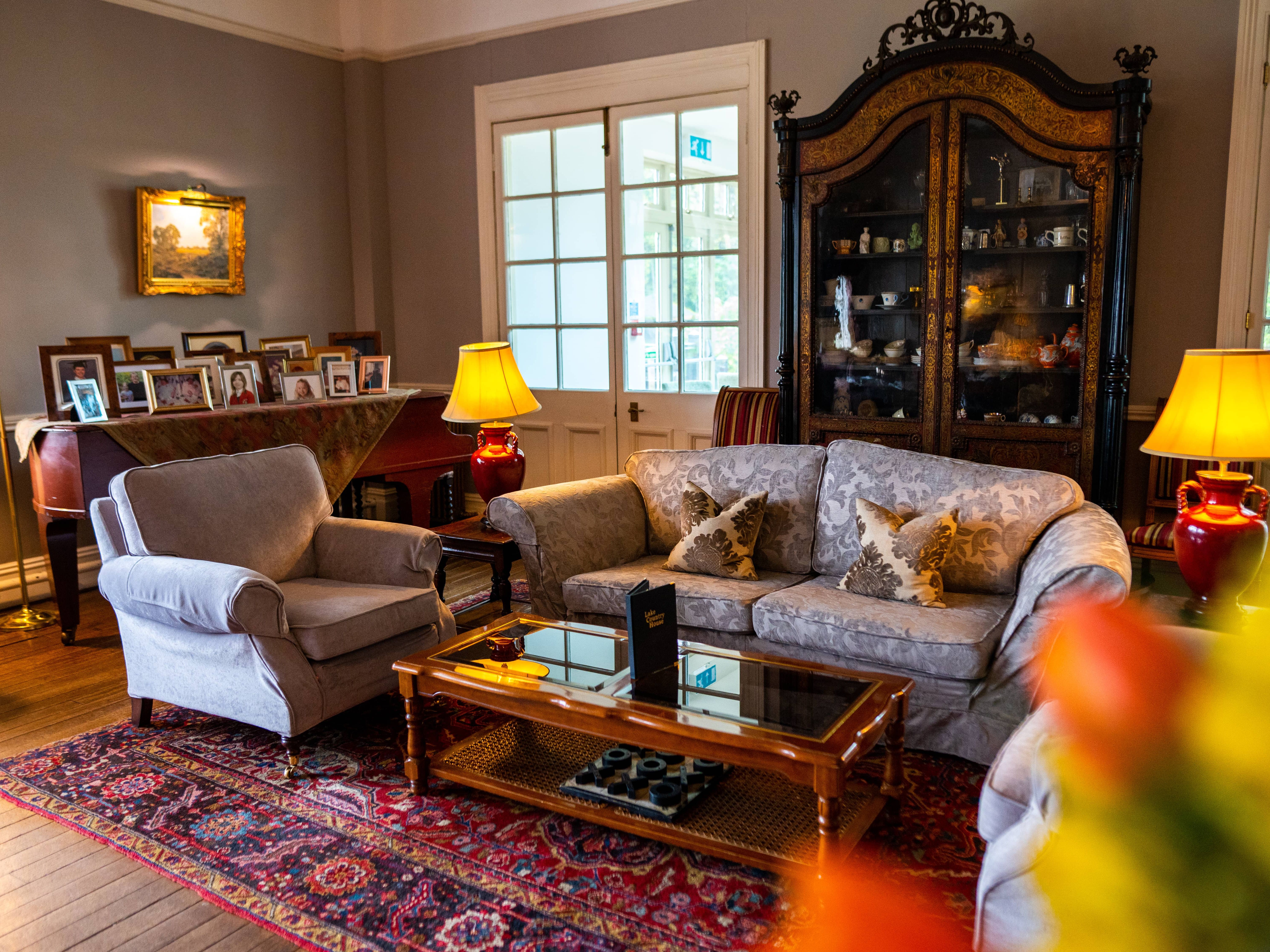 Comfy seating area in the lounge