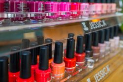 Row of nail polish