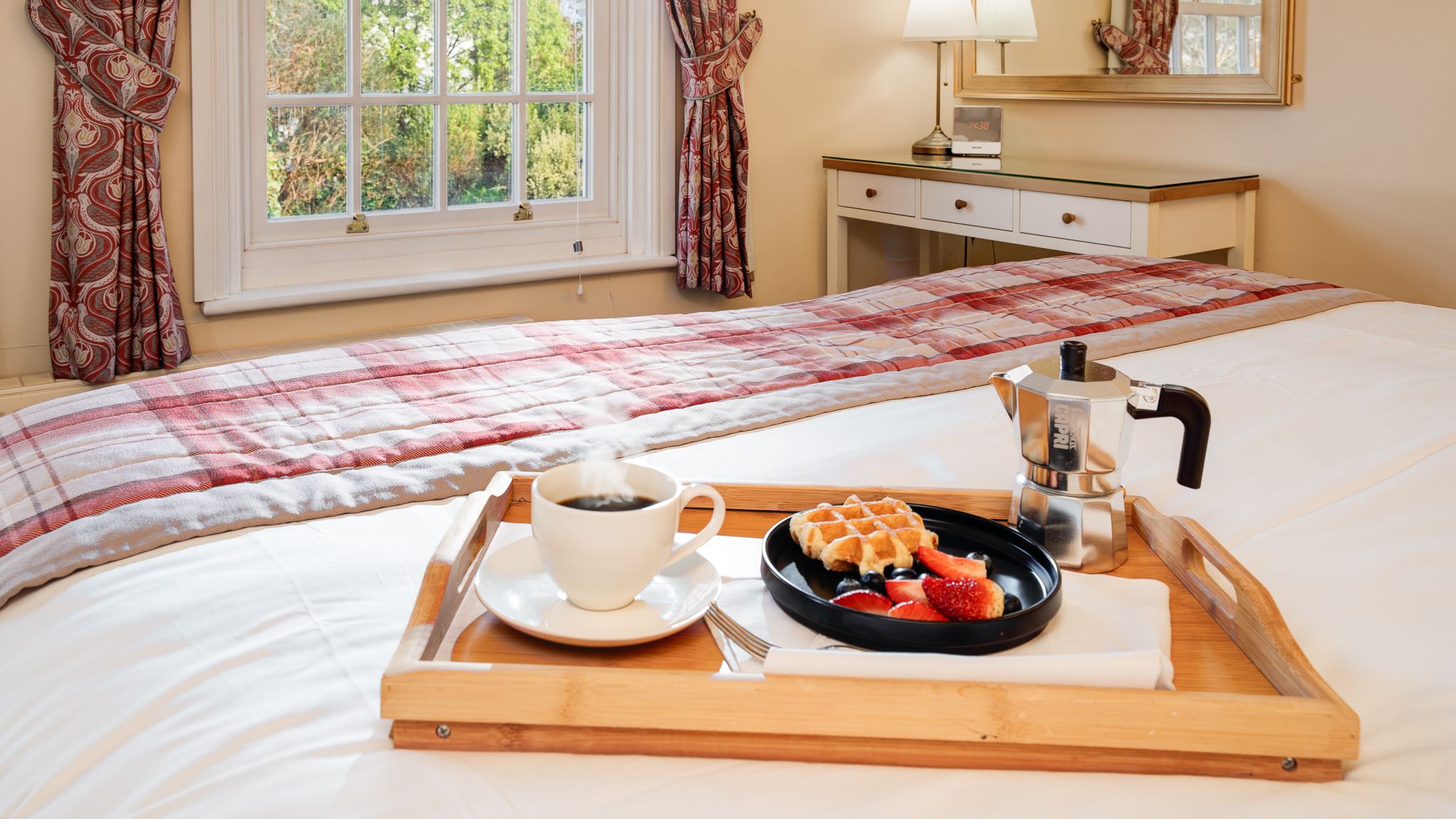 Coach House Bedroom with Tray