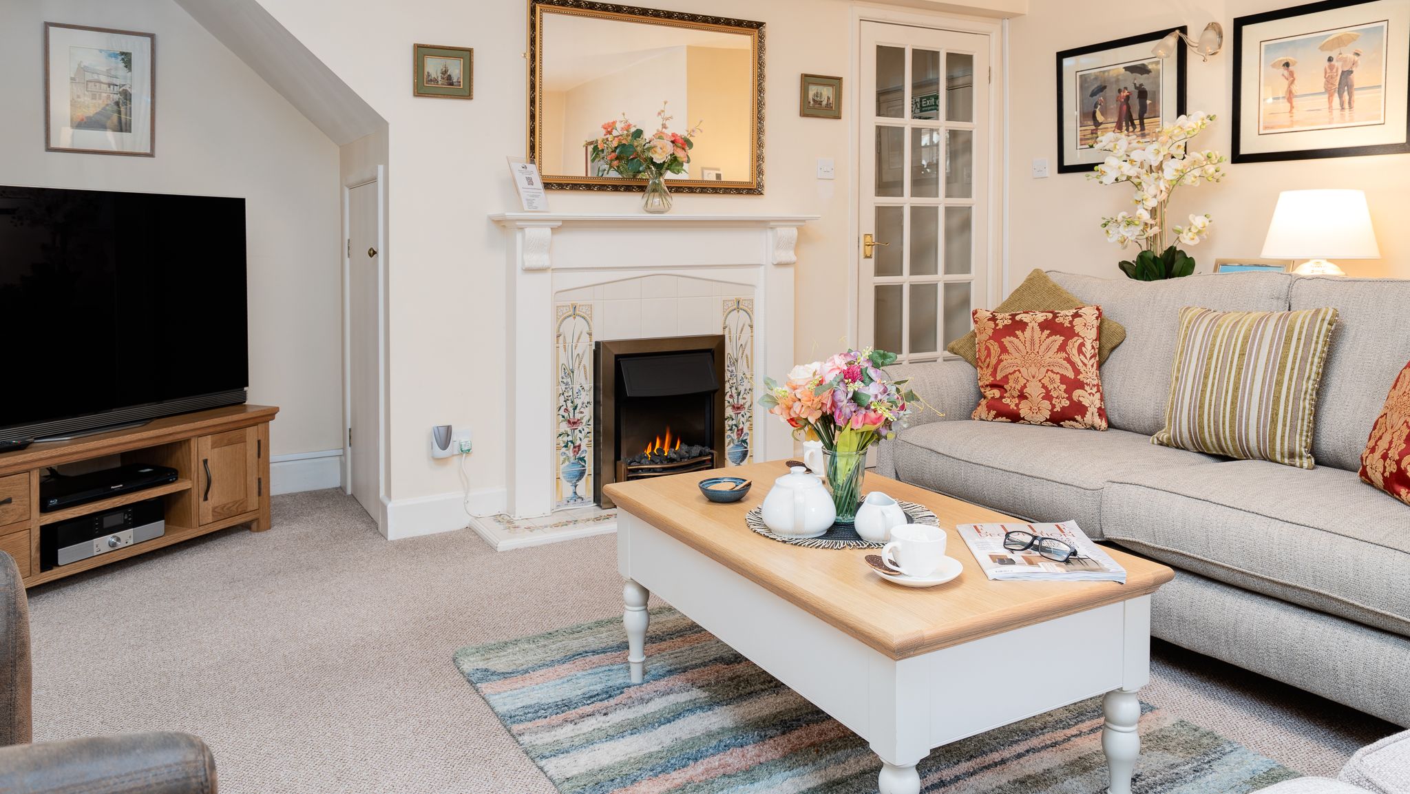 Courthaye Lounge with Fireplace