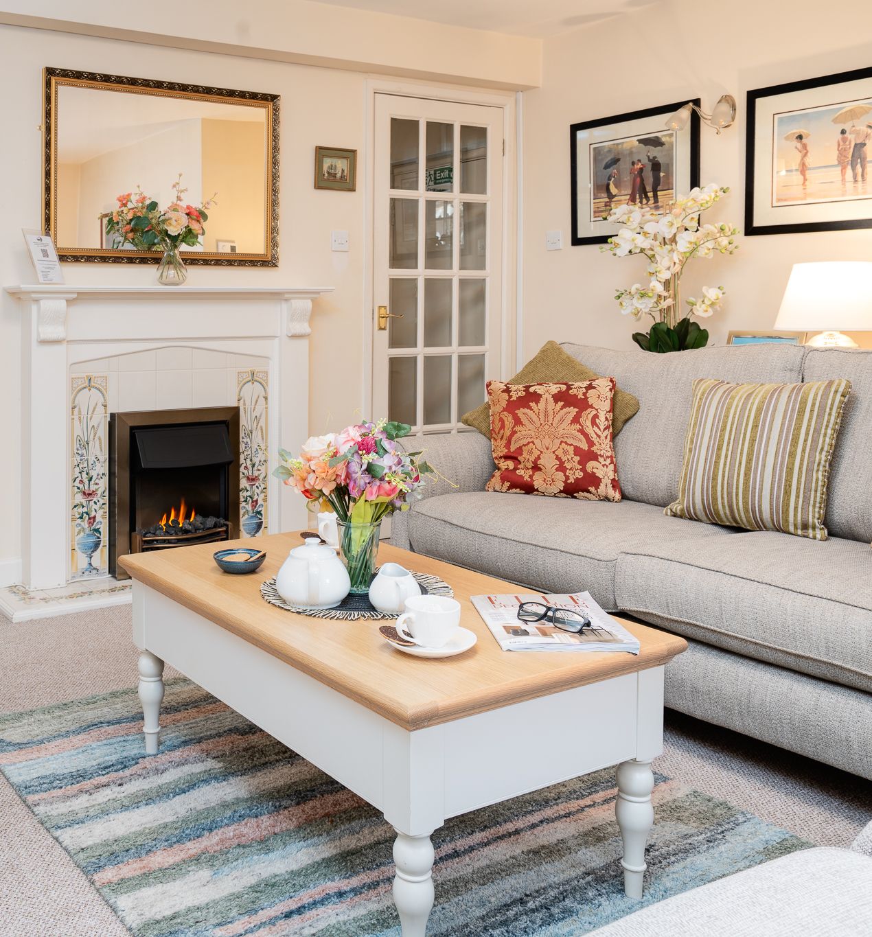 Courthaye Lounge with Fireplace