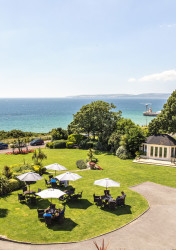 View from Hotel Miramar overlooking the sea