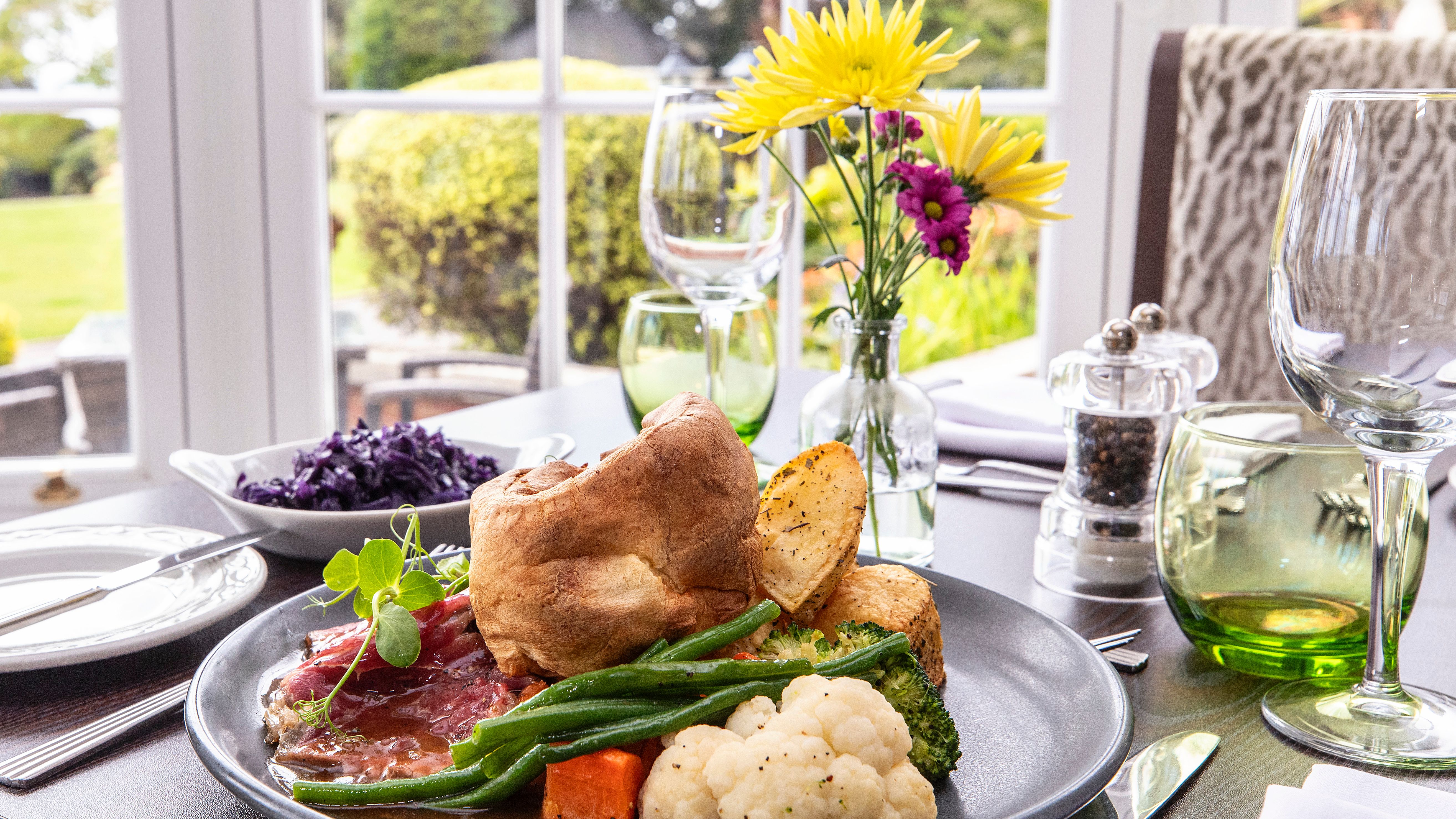 Sunday Lunch in the restaurant