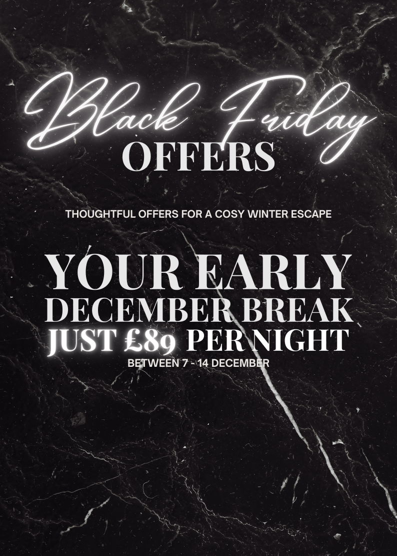 Black Friday offers advertisement for early December break at £89 per night