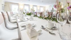 Wedding table set up