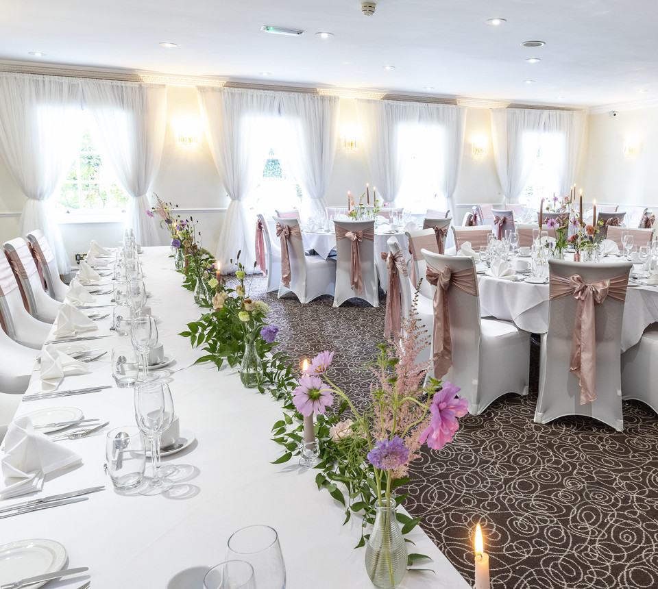 Garden suite set up for wedding