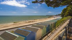 Beach huts on Bournemouth Beach