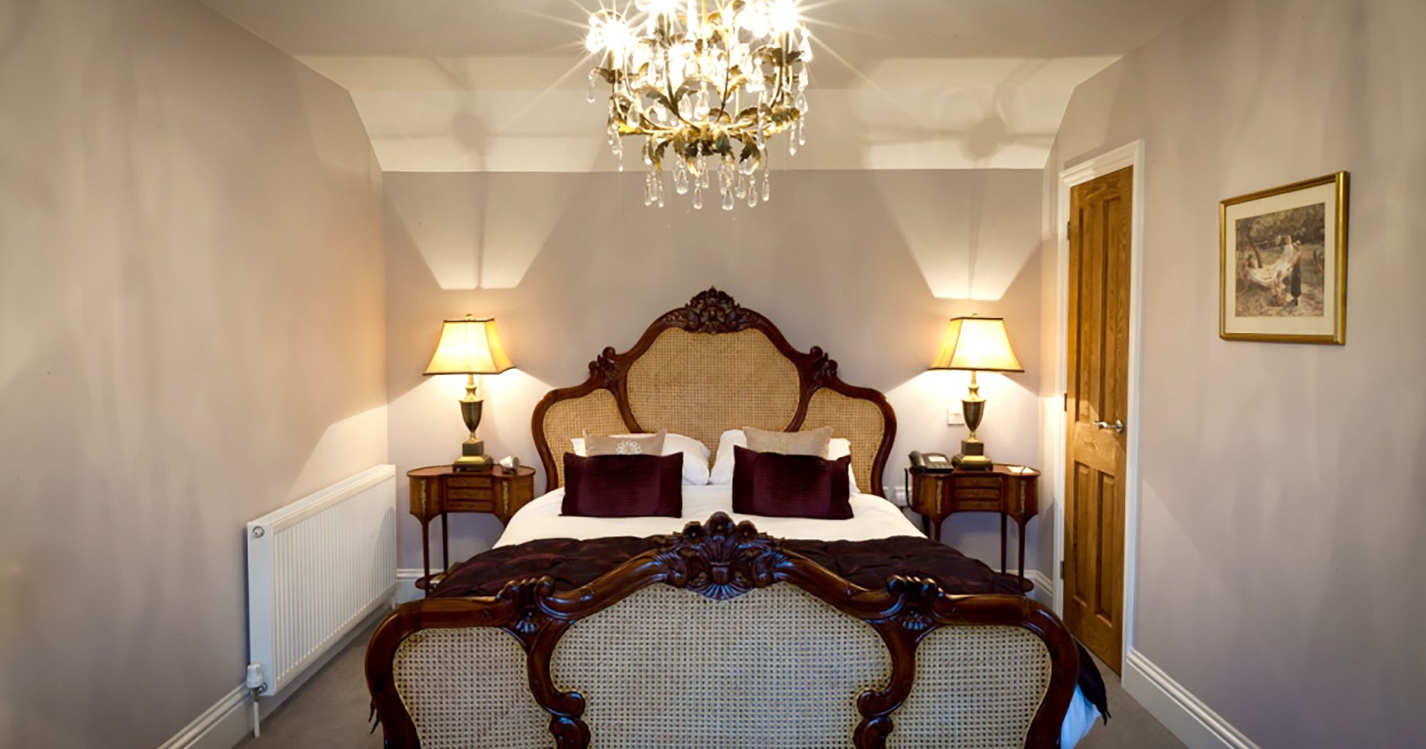 opulent and vintage bed hotel suite