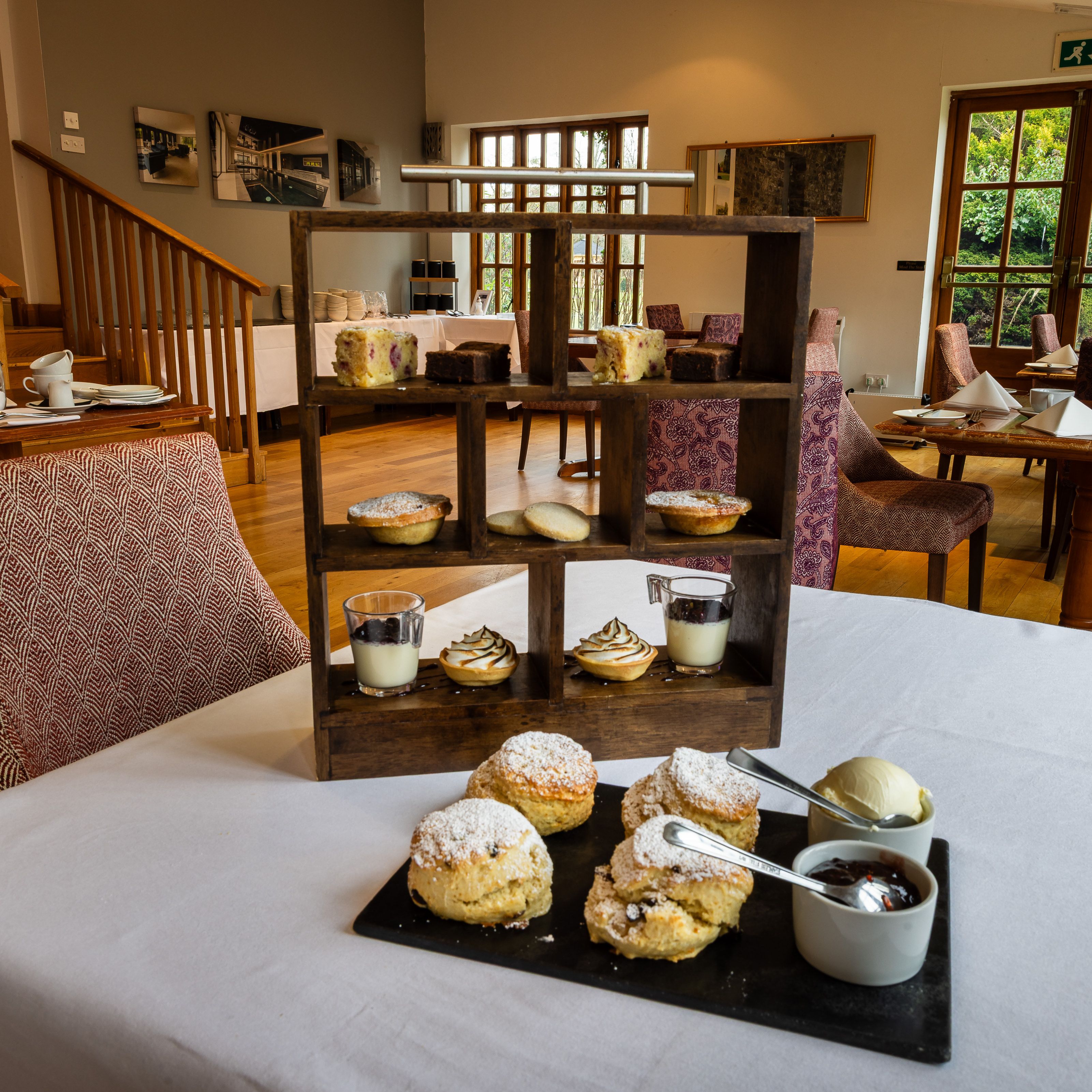Afternoon tea with scones