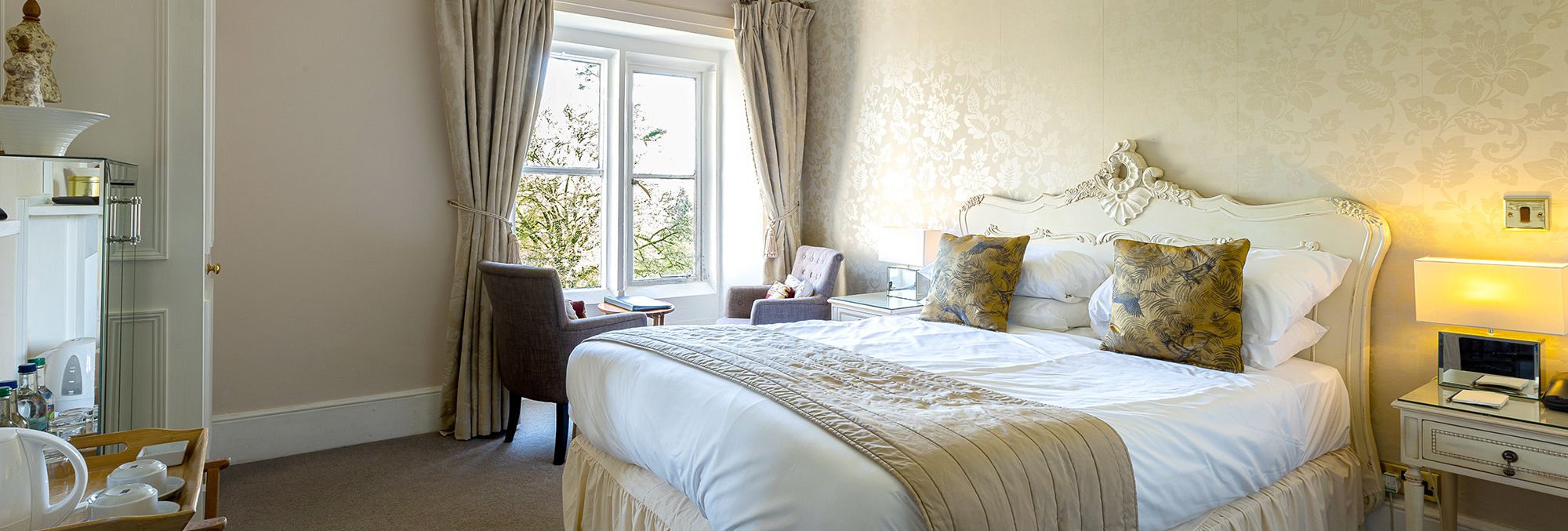 elegant period style hotel bedroom