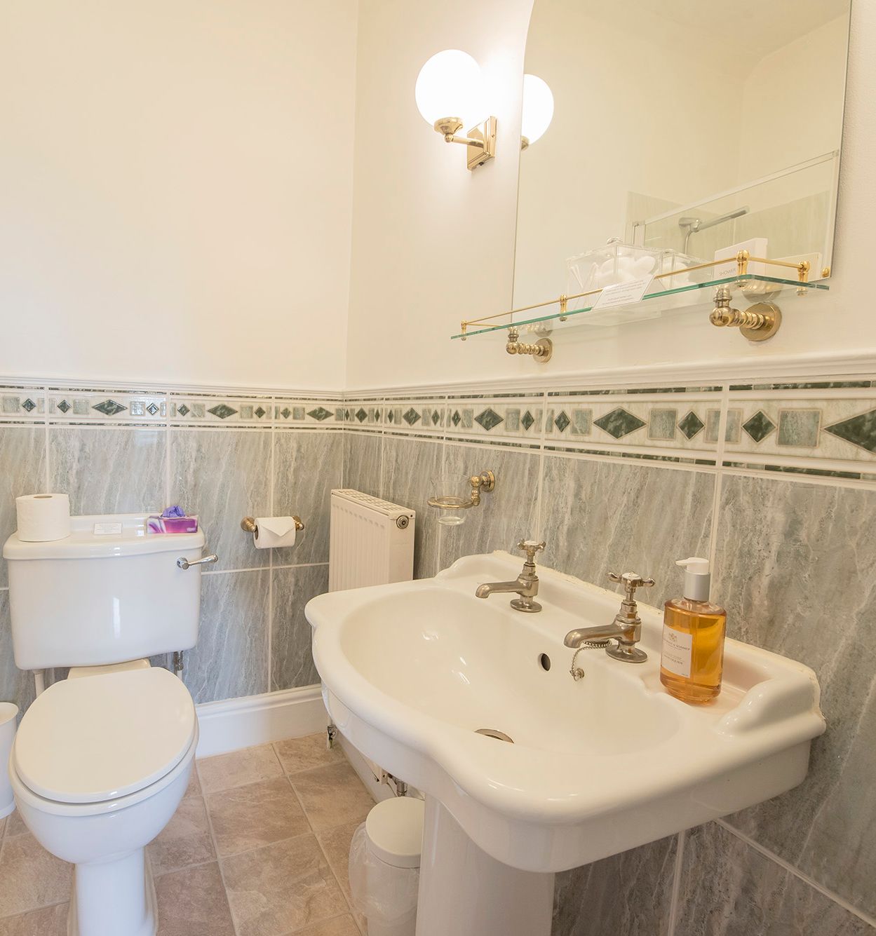 hotel bathroom in a classic style