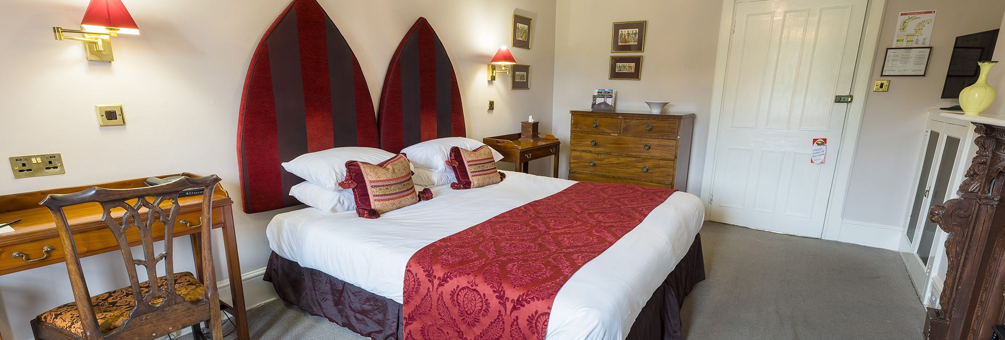 gothic inspired hotel room