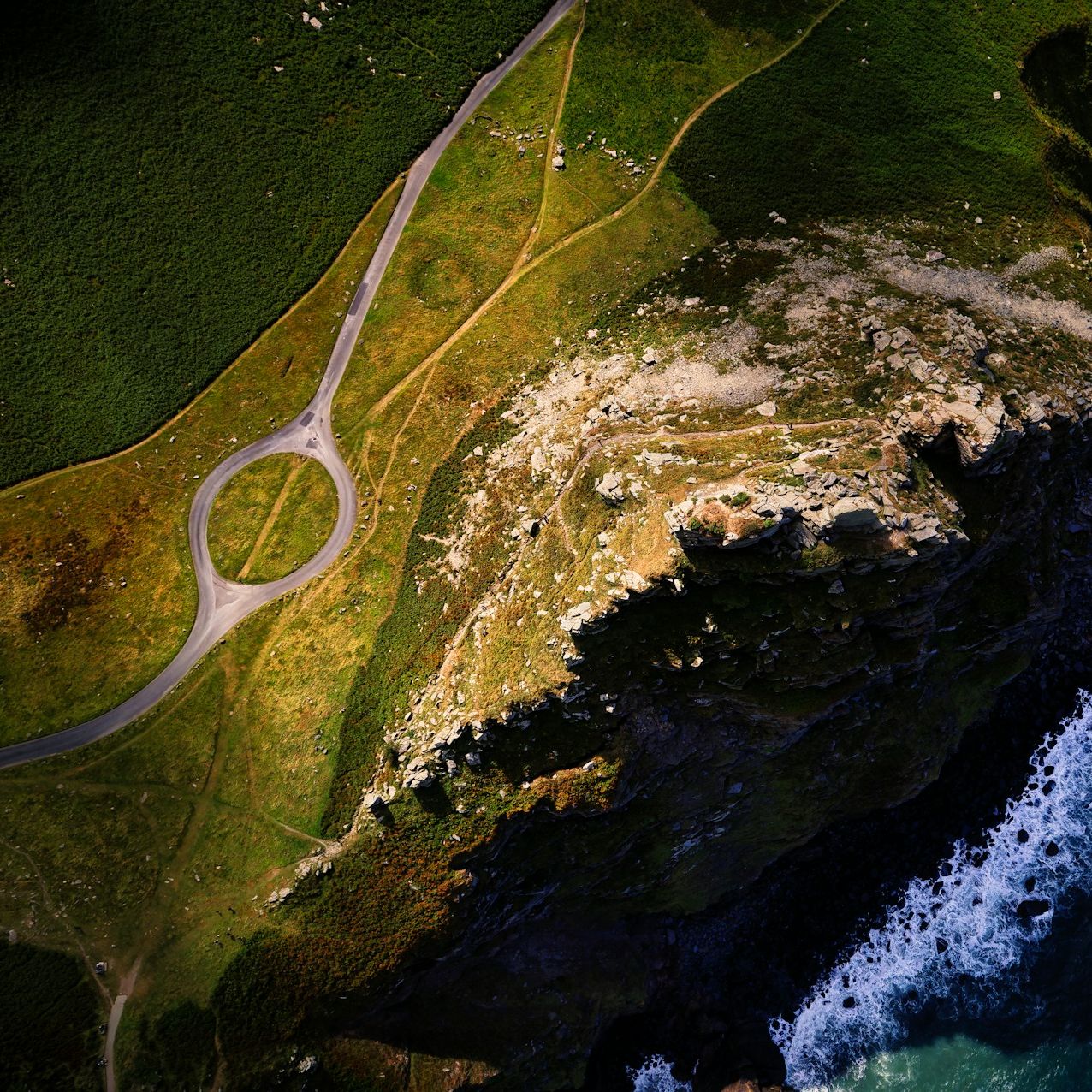 valley of rocks meeting sea