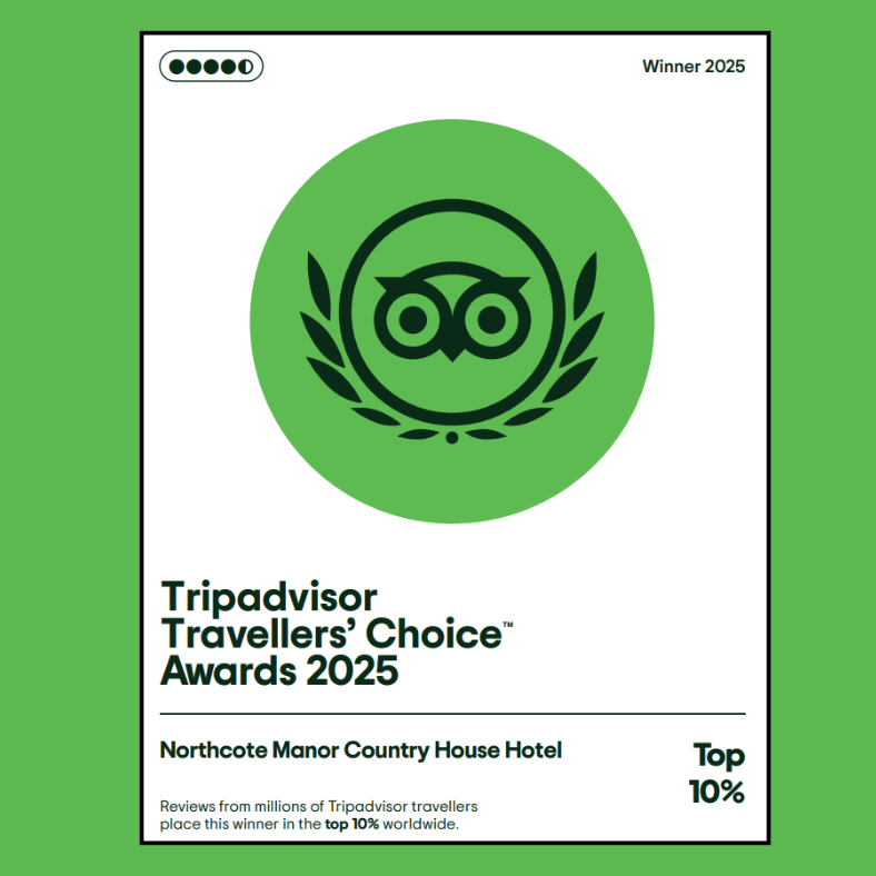 Northcote Manor Wins Tripadvisor Travellers’ Choice Award 2025