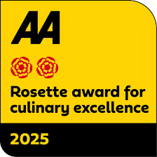 AA Two Rosette Award for Culinary Excellence 2025, recognising exceptional dining at Northcote Manor.