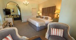 light and bright hotel bedroom suite