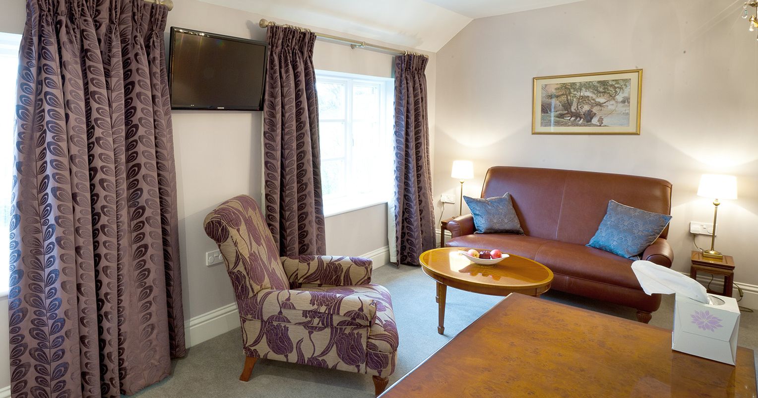 french style hotel suite with large seating area