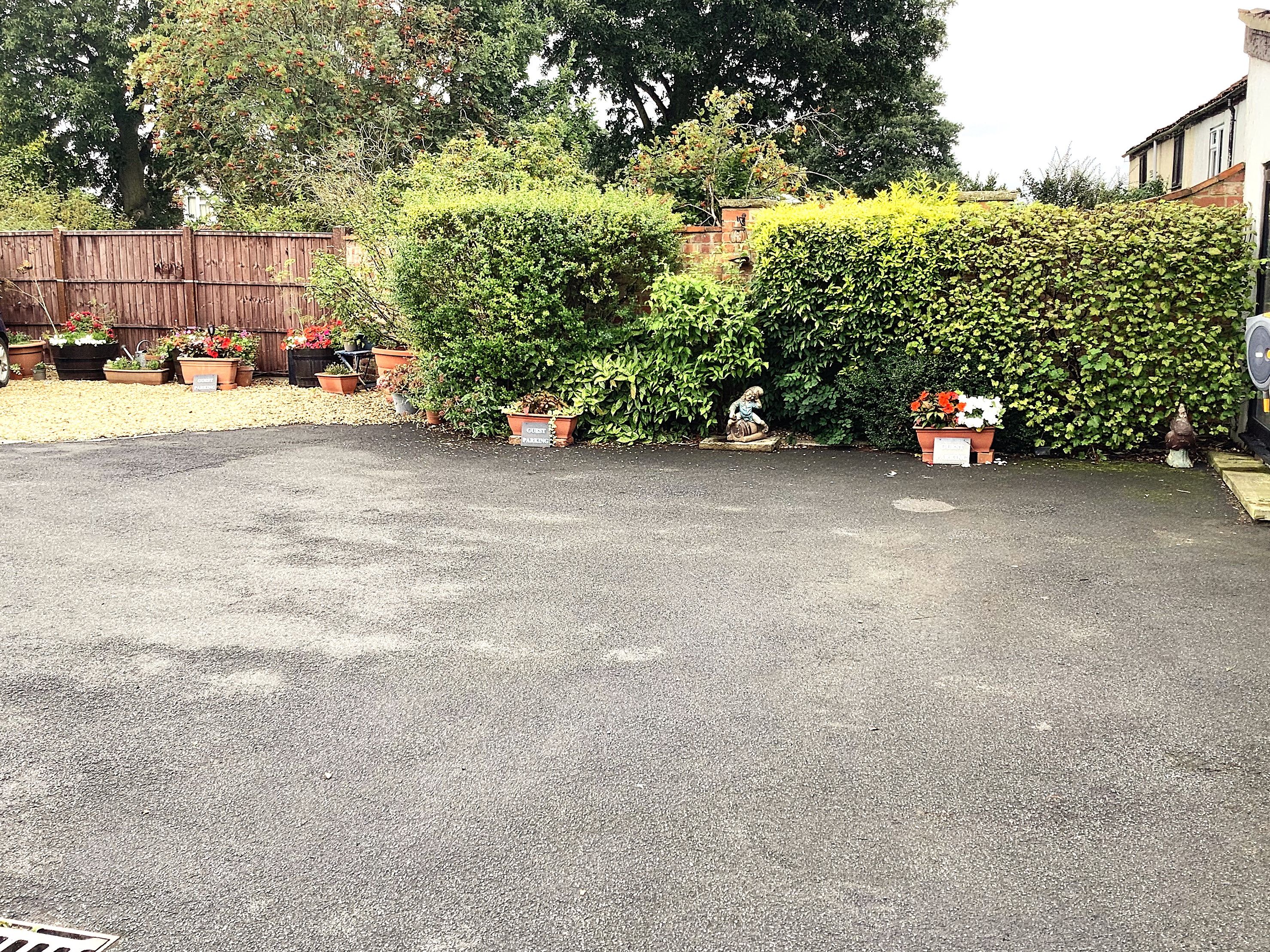 Driveway with 3 parking spaces at The Old Posthouse B&B