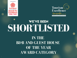 The Old Posthouse B&B is shorlisted in the Tourism Excellence Awards 2025 in the B&B and Guest House of the Year category for Lincolnshire and Rutland