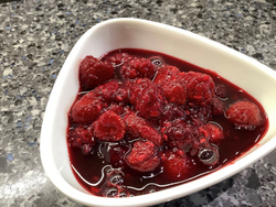 Small dish of Berries compote