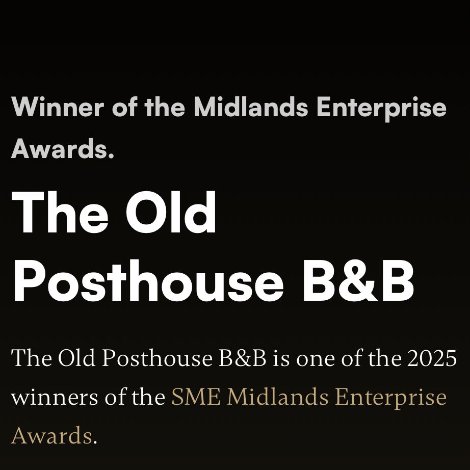 SME News The Old Posthouse B&B winner of the Midlands Enterprise Awards 2025