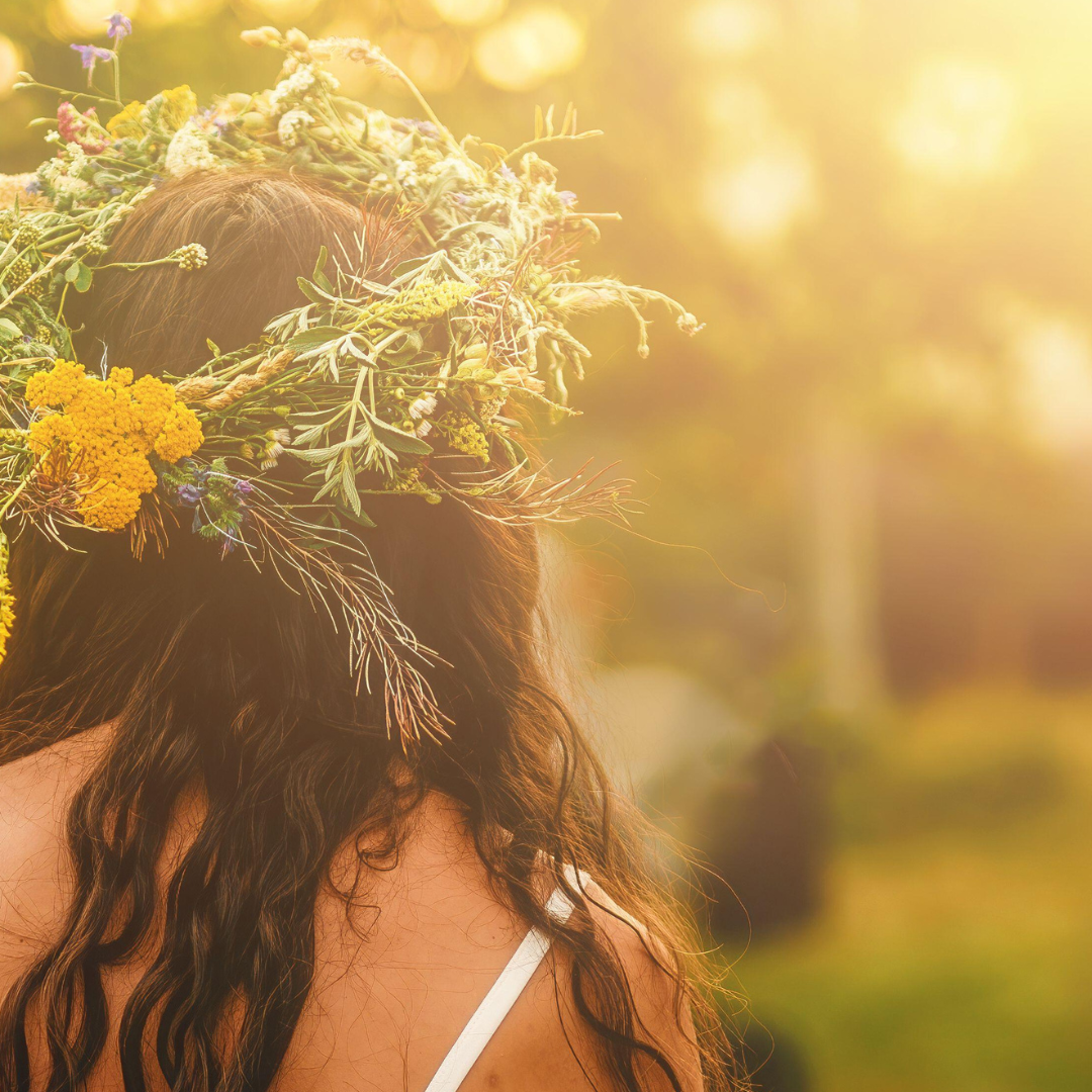 Female floral crown