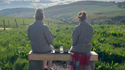 Girls looking at Scottish Glen