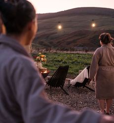 Maycroft Wild Spa at sunset