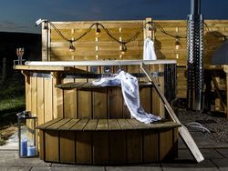 Hot tub at night