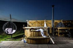 Hot tub at night