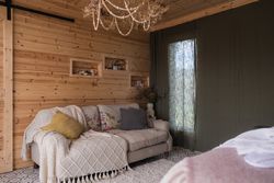 Sofa in spa treatment room