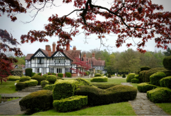 Petwood Hotel from Dutch Sunken Garden